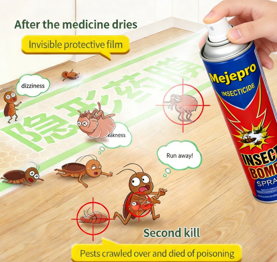 Which insecticide type kills flying pests like mosquitoes fastest?